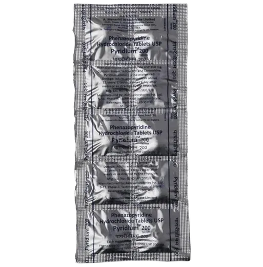pyridium 200mg tablet 10's